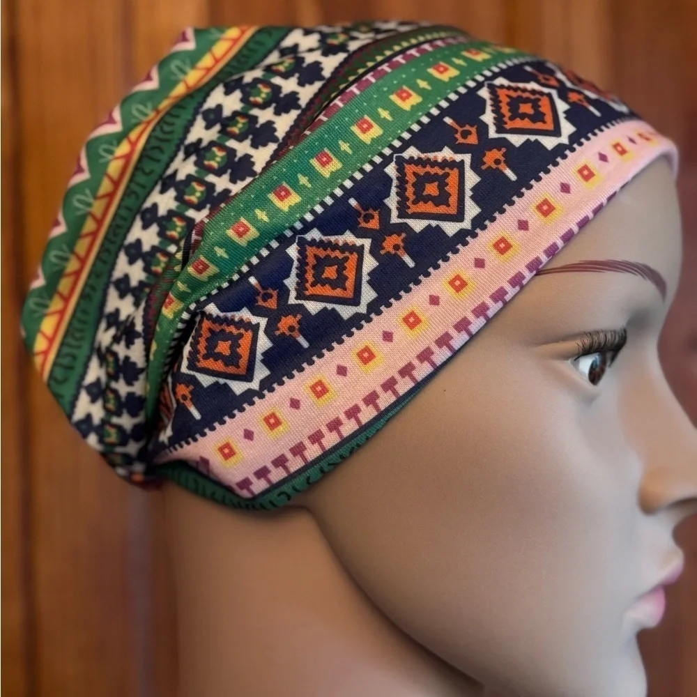 NWOT 4 Piece Set Bohemian Fashion Pattern Headbands Anti Slip Knotting